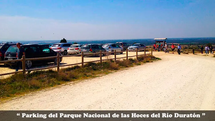 Parking del Parque Nacional de las Hoces del Río Duratón