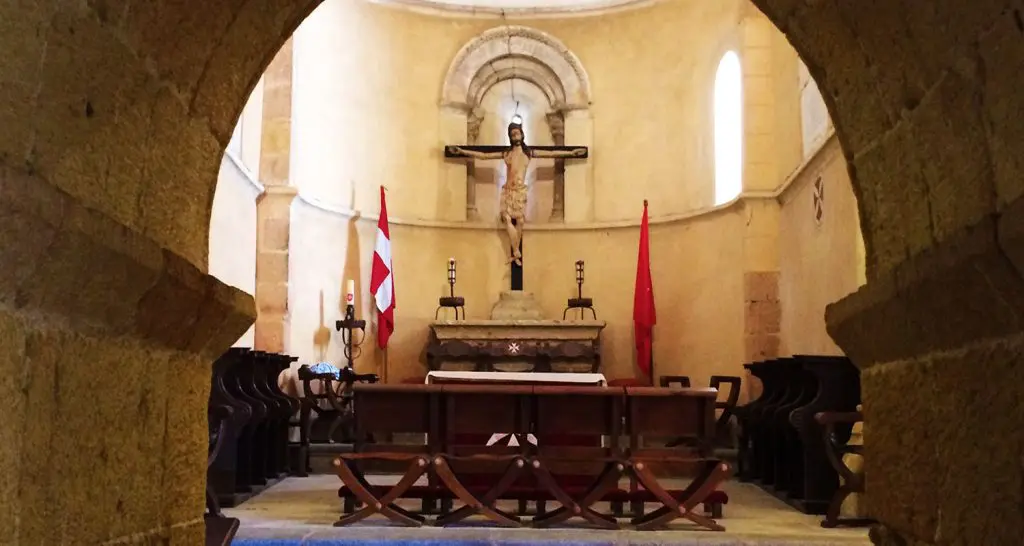 Interior de la iglesia de la Vera Cruz de Segovia