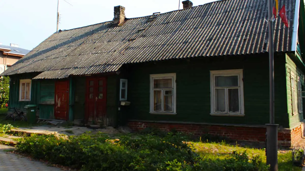  casas típicas de colores llamadas Caraítas en Trakai