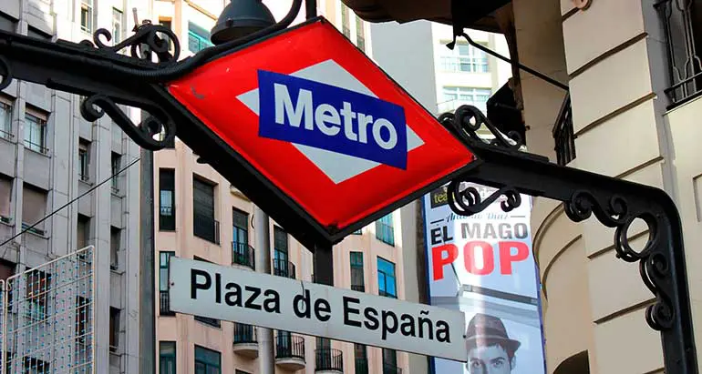 Mapa turístico de metro de Madrid