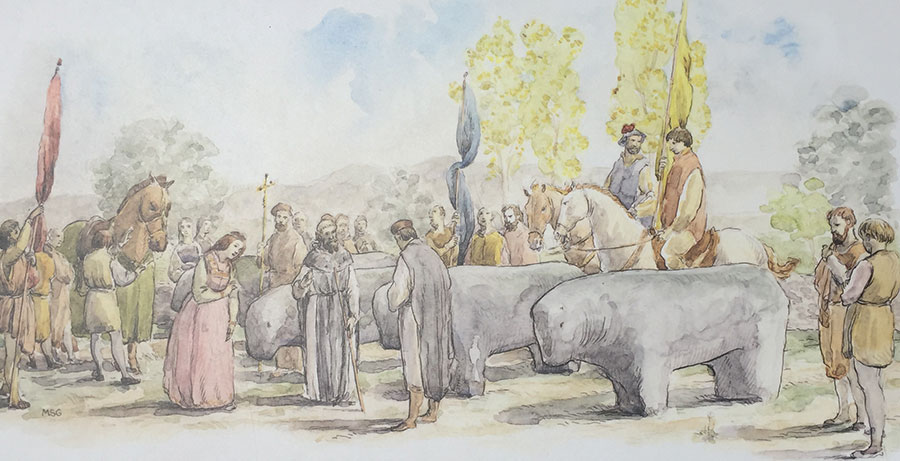 ilustración del Tratado de los Toros de Guisando