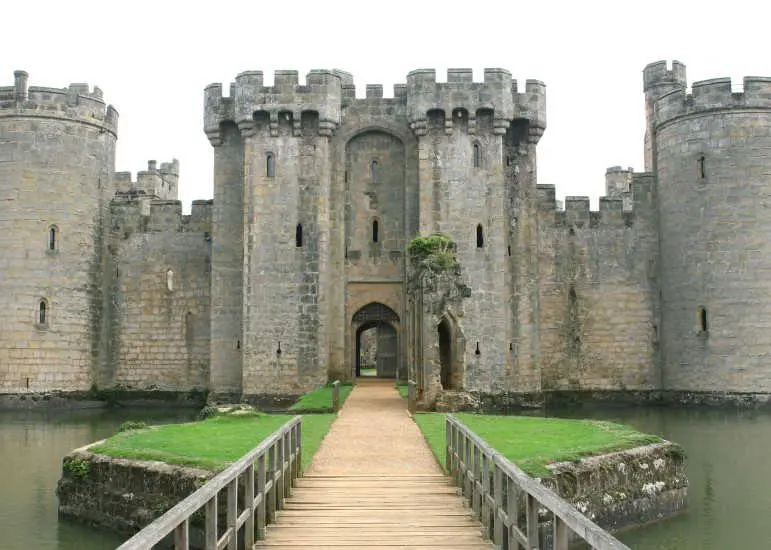 Castillo de Bodiam-Sudeste de Inglaterra-Sussex del Este