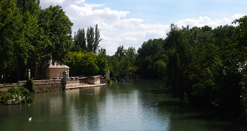 Río Tajo al paso del jardín del Príncipe de Aranjuez