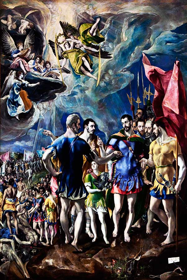 Cuadro el "Martirio de San Mauricio" de El Greco
