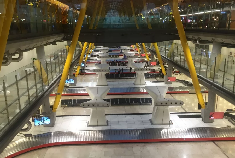 Sala de maletas del Aeropuerto Adolfo Suárez Madrid Barajas