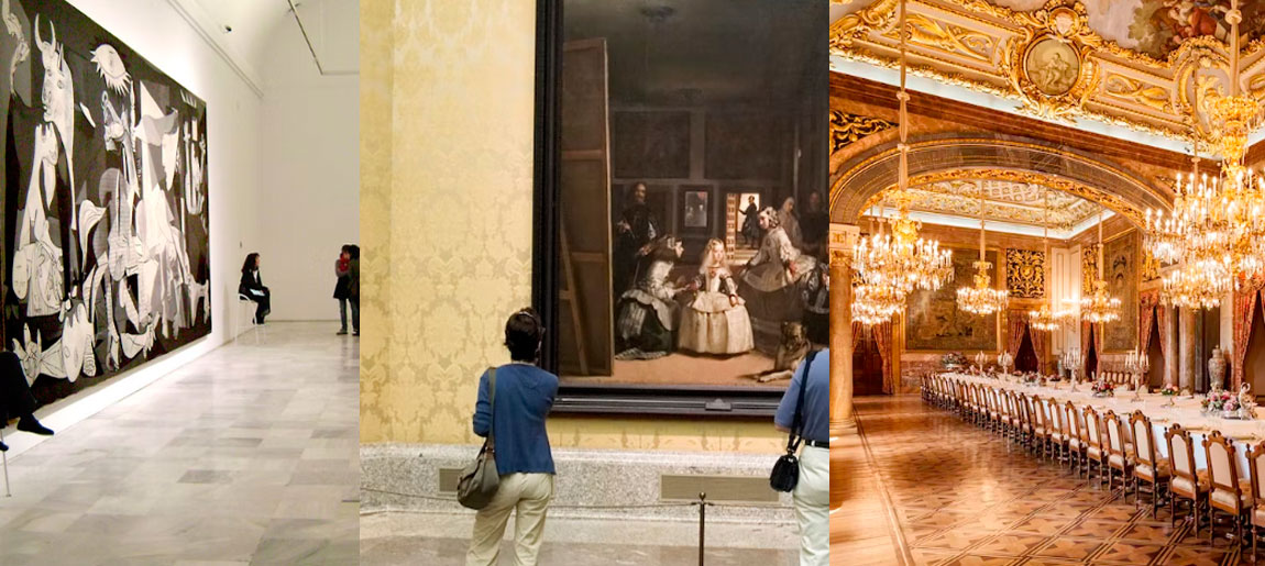 Museo del Prado + Centro de Arte Reina Sofía + Palacio Real de Madrid