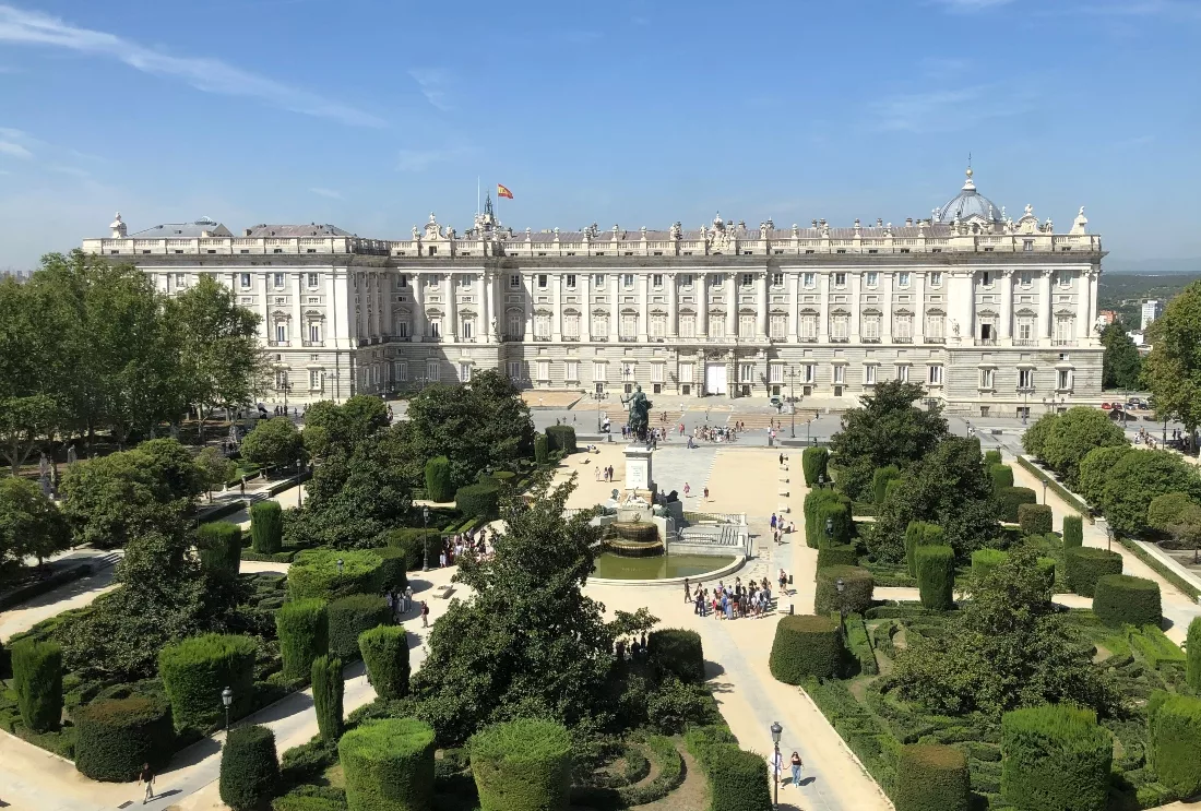 Panorámica del Palacio Real de Madrid